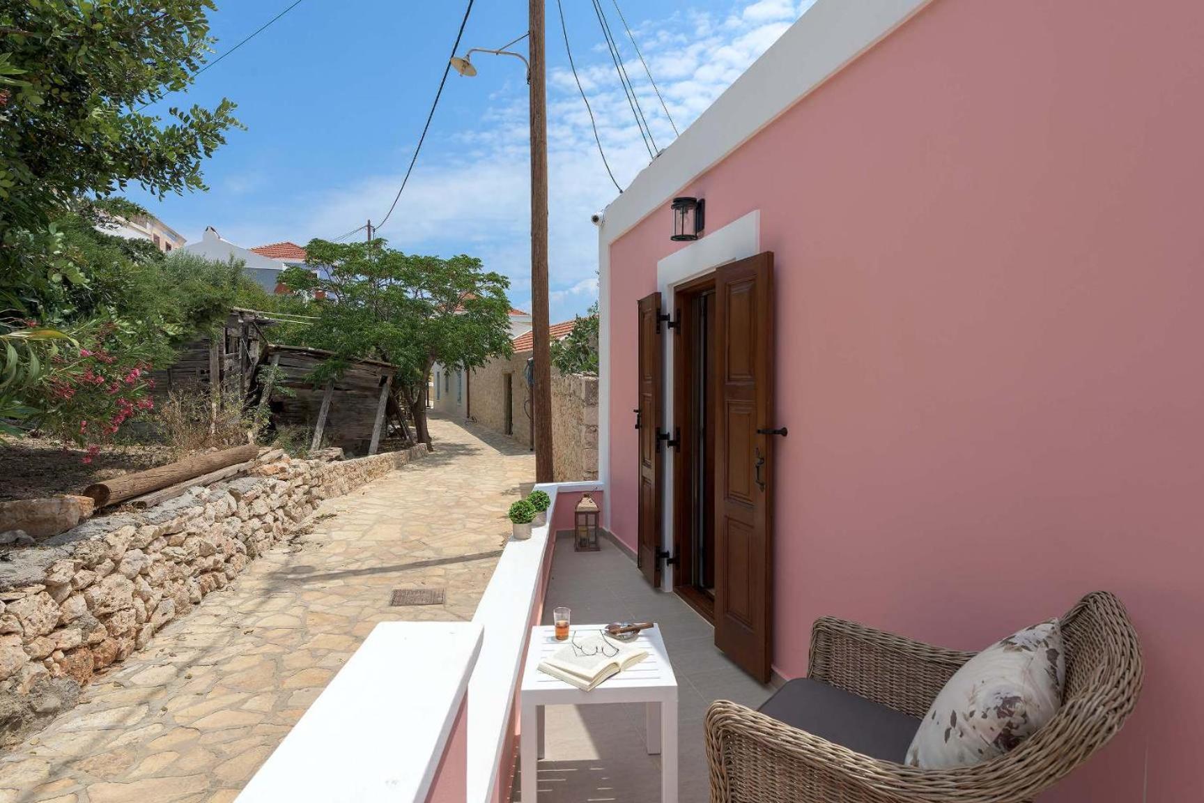 Captain'S Memories Stylish Harbour Apartments Chalki Town Eksteriør bilde